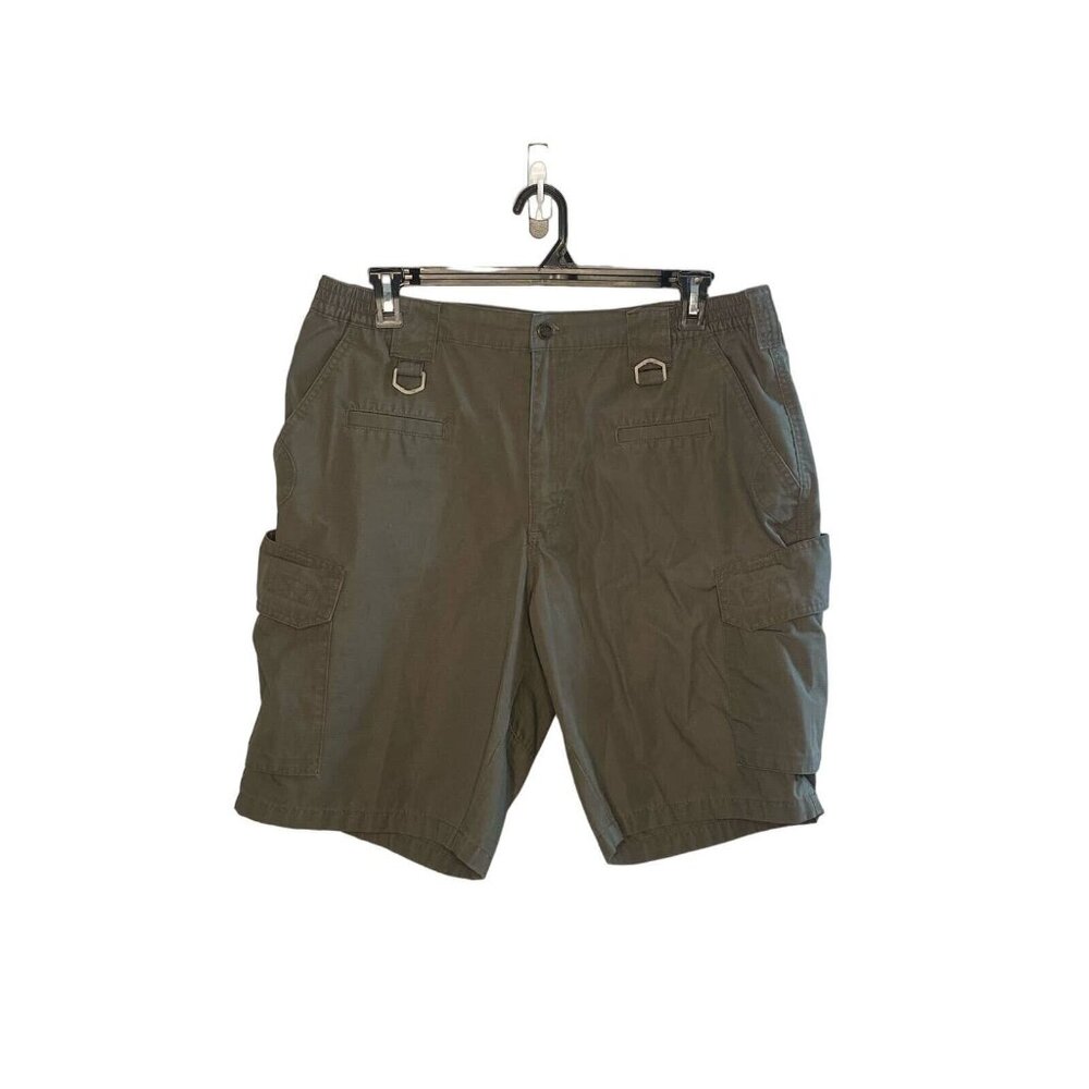 LAPG Operator Tactical cargo Shorts men's Rip Stop green flat front size 38